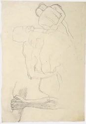 Twee worstelparen (detail)